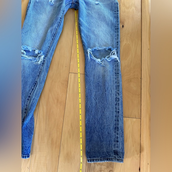 Levi’s White Oak Cone Denim, Red Tag 501 Jean with 2 Butterflies on Leg - Picture 10 of 15